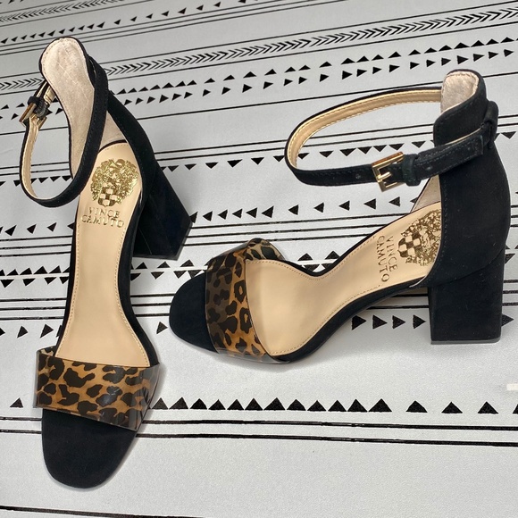 Vince Camuto Winderly Ankle Strap Leopard … - Picture 11 of 16